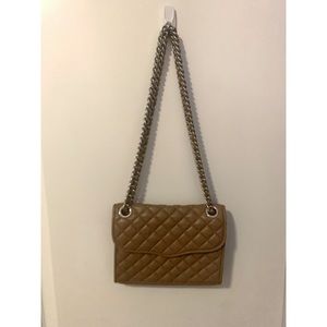 Rebecca Minkoff Leather Quilted Chain Crossbody